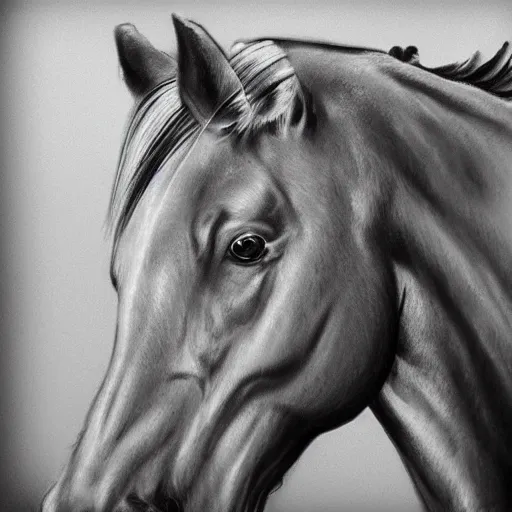 Prompt: horse with face tatoos, 8 k detailed concept art