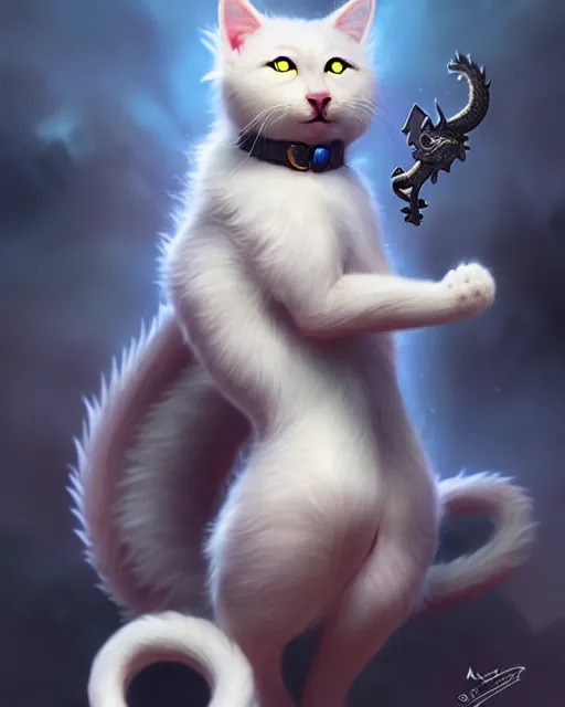 Image similar to young male cat showing off there dragon powers | | cute - fine - face, fluffy, pretty face, wizard, key visual, realistic face, detailed, real life, fine details by stanley artgerm lau, wlop, rossdraws, james jean, andrei riabovitchev, marc simonetti, and sakimichan, trending on artstation