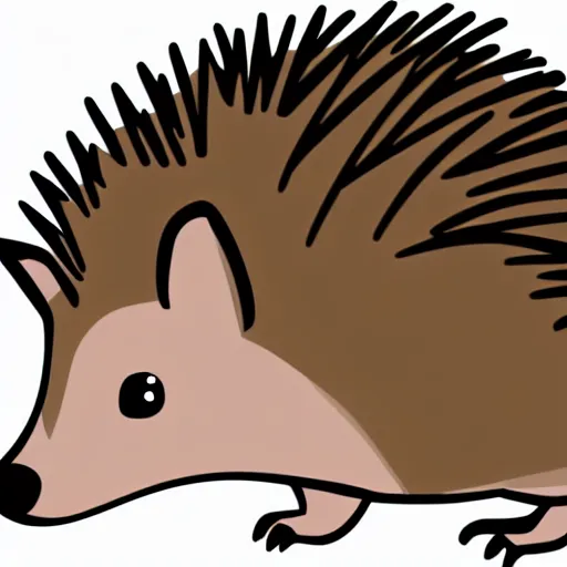 Image similar to hedgehog vector art cute sideview