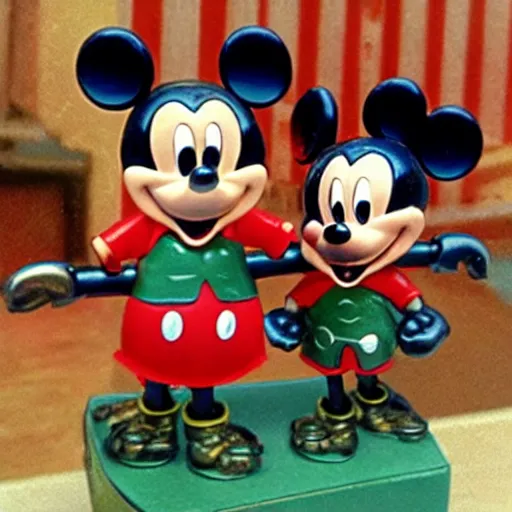 Image similar to cursed mickey mouse toy soldiers