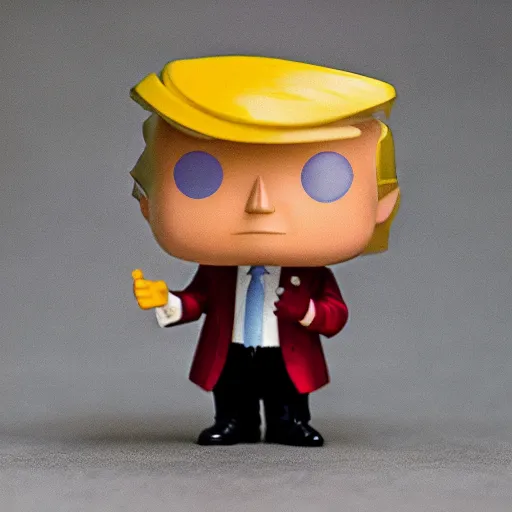 Prompt: Donald Trump as a Pop Funko figure