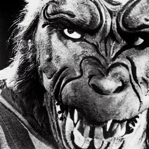 Image similar to film still of a werewolf extending his hand in the wolf man 1 9 4 1