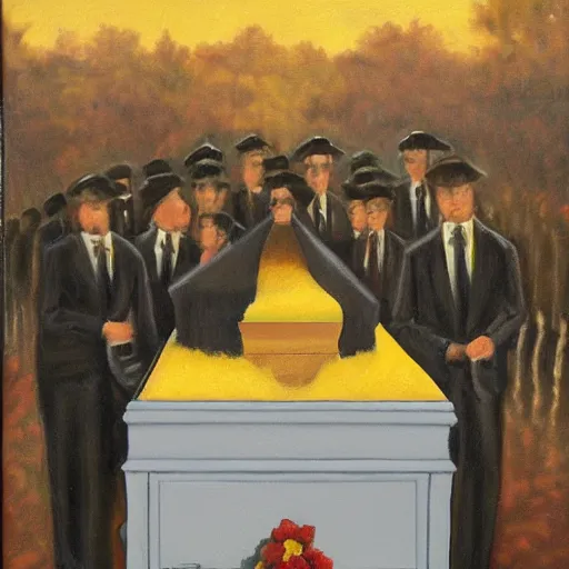 Image similar to a funeral by gordon a. smith