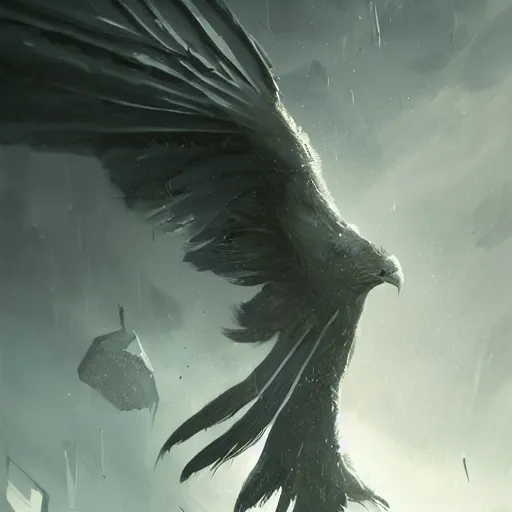 Image similar to storm eagle, by cedric peyravernay, highly detailed, excellent composition, cinematic concept art, dramatic lighting, trending on artstation