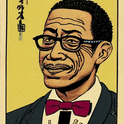 Prompt: Gus Fring ukiyo-e