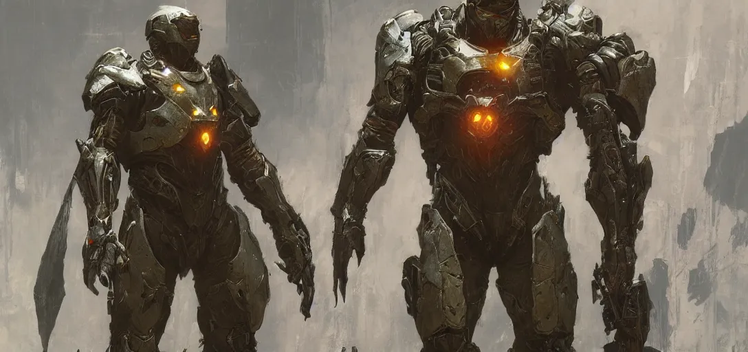Image similar to Anthem video game armor concept art, muted colors, intricate painting, by Craig Mullins, artstation, hyper detailed, cinematic