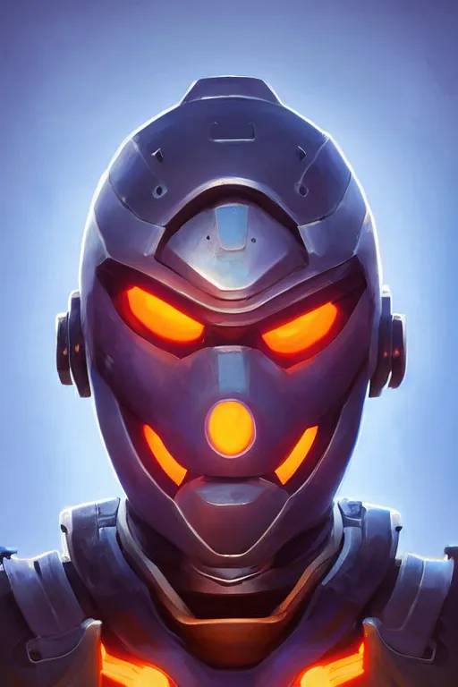 Image similar to epic mask helmet robot ninja portrait stylized as fornite style game design fanart by concept artist gervasio canda, behance hd by jesper ejsing, by rhads, makoto shinkai and lois van baarle, ilya kuvshinov, rossdraws global illumination radiating a glowing aura global illumination ray tracing hdr render in unreal engine 5