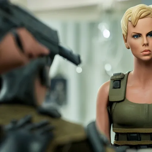 Prompt: charlize theron hasbro g. i joe 4 k