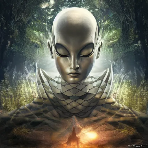 Image similar to sacred geometry alien photography sharp focus cinematic cryengine render nature photography by artgerm, john stephens, victo nagi, andreas franke