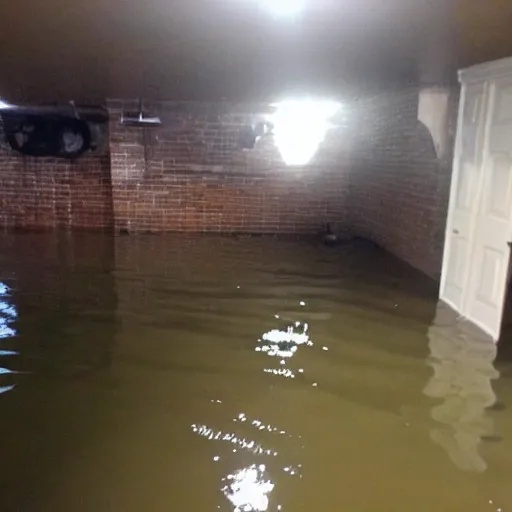 Prompt: flooded basement, craigslist photo