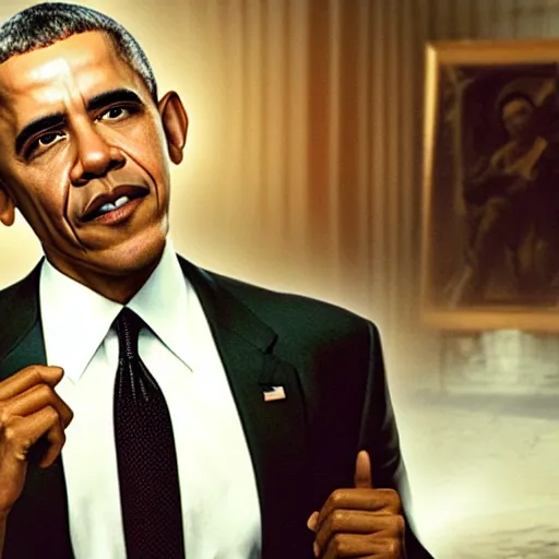 Prompt: Barack Obama as Agent J in the movie Men in Black