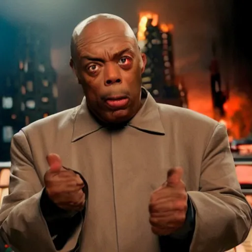 Image similar to movie still of Michael Winslow starring as Balrog in the 2026 live action street fighter movie