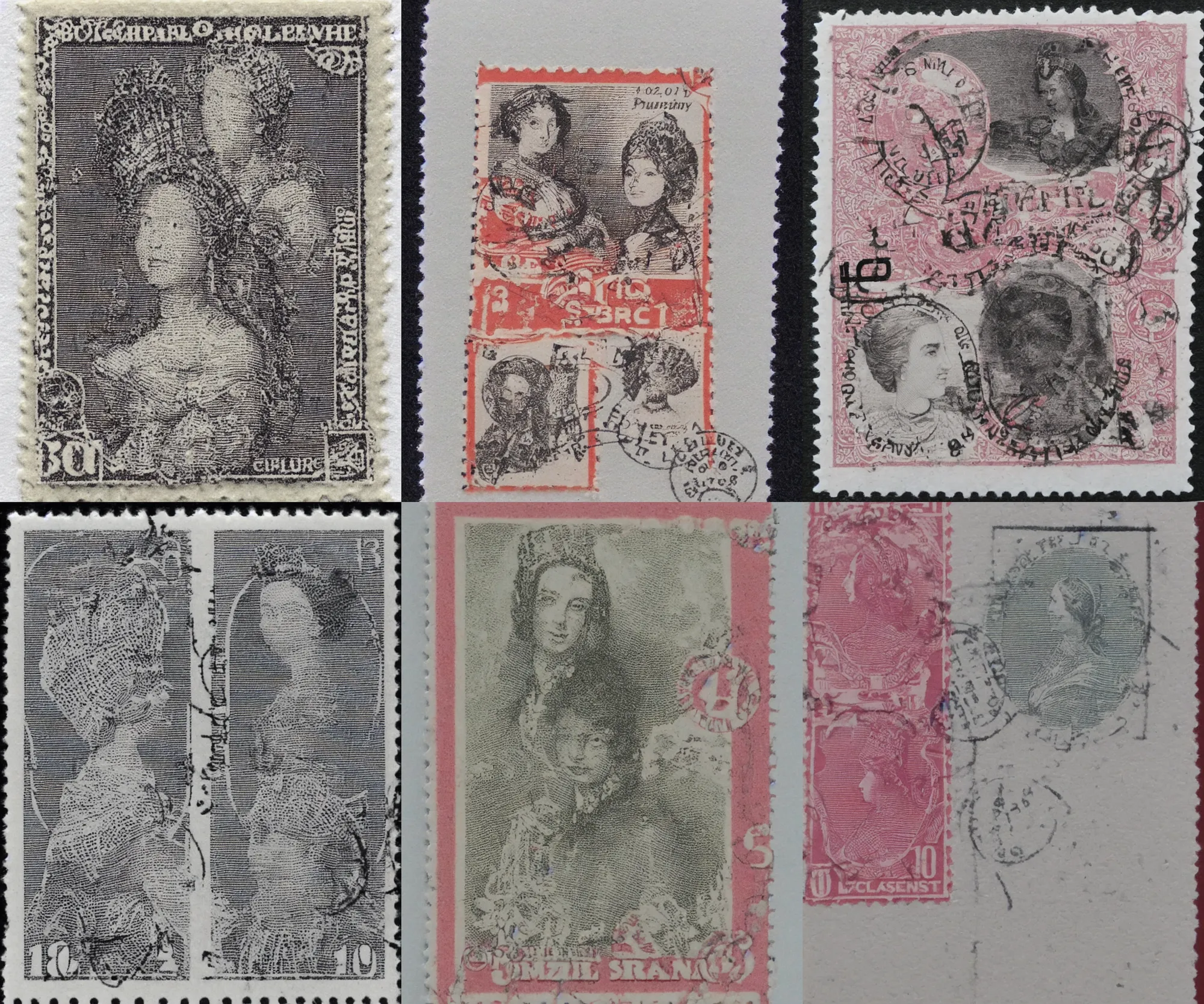 Prompt: A post stamp with Elizabeth 2