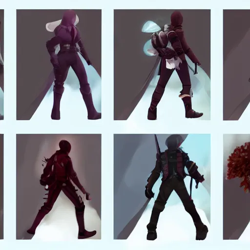 Image similar to One image consisting of ten images of width 80 and height 250 of a game character walking from left to right, the images has to be in sequence for animation, game art, hd, realism