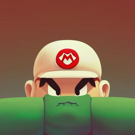 Image similar to face icon stylized minimalist super mario bros., loftis, cory behance hd by jesper ejsing, by rhads, makoto shinkai and lois van baarle, ilya kuvshinov, rossdraws global illumination