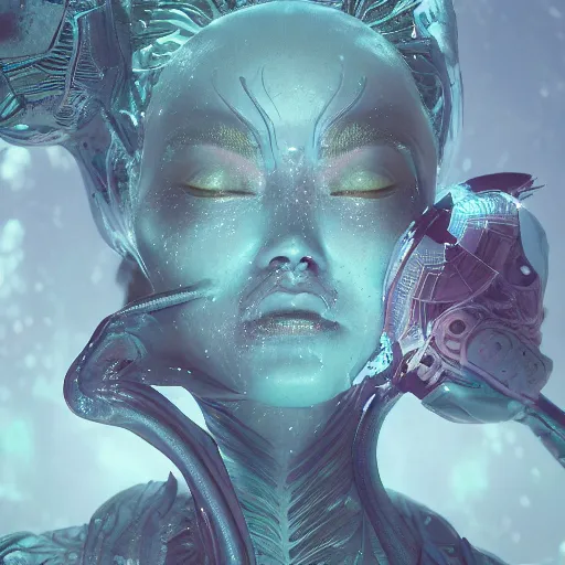 Prompt: the most gorgeous alien woman, intricate artwork by tooth wu and wlop and beeple. octane render, trending on artstation, greg rutkowski very coherent symmetrical artwork. cinematic, hyper realism, high detail, octane render