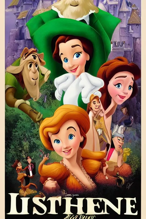 Prompt: disney movie poster irish