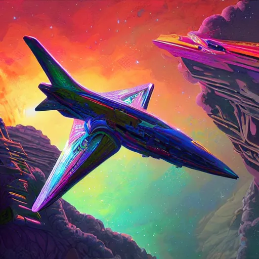 Prompt: s class starship colorful, fantasy, intricate, highly detailed, digital painting, hq, trending on artstation, illustration, style of stanley artgerm and greg rutkowski and dan mumford