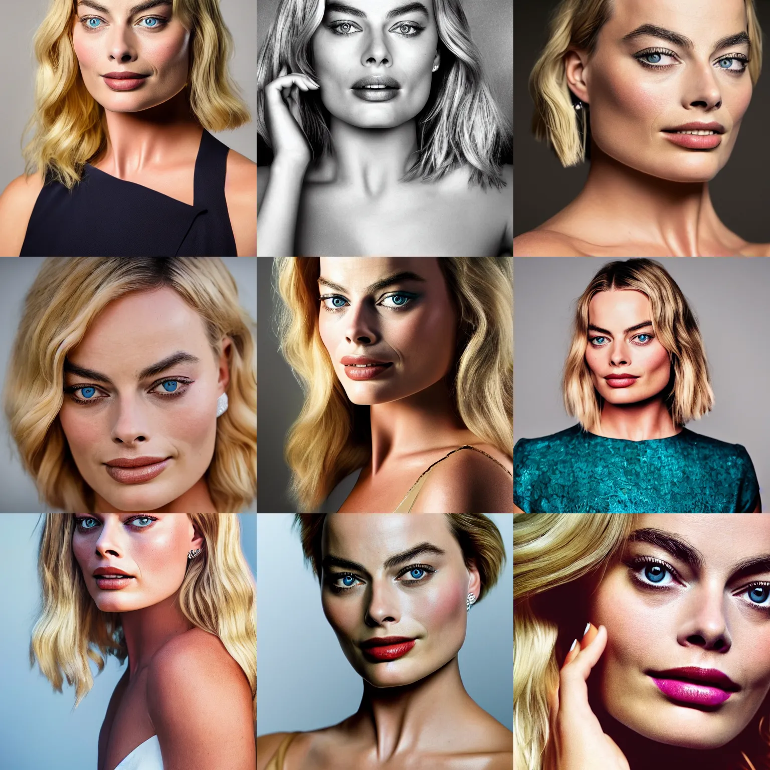 Prompt: margot robbie portrait, 8k resolution, amazing detail, hyper-detailed