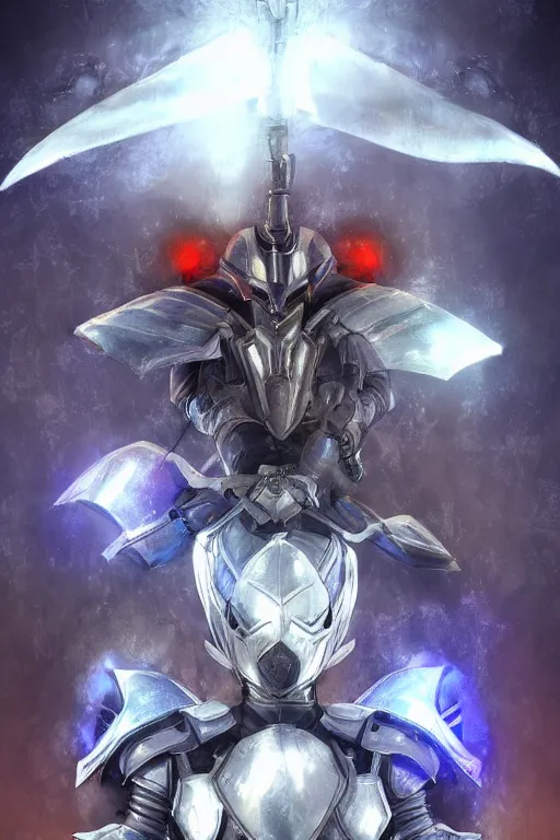 Image similar to helmet armor guardian destiny in witch queen illumination ray tracing hdr fanart arstation by sung choi robot ninja mask and eric pfeiffer and gabriel garza and casper konefal