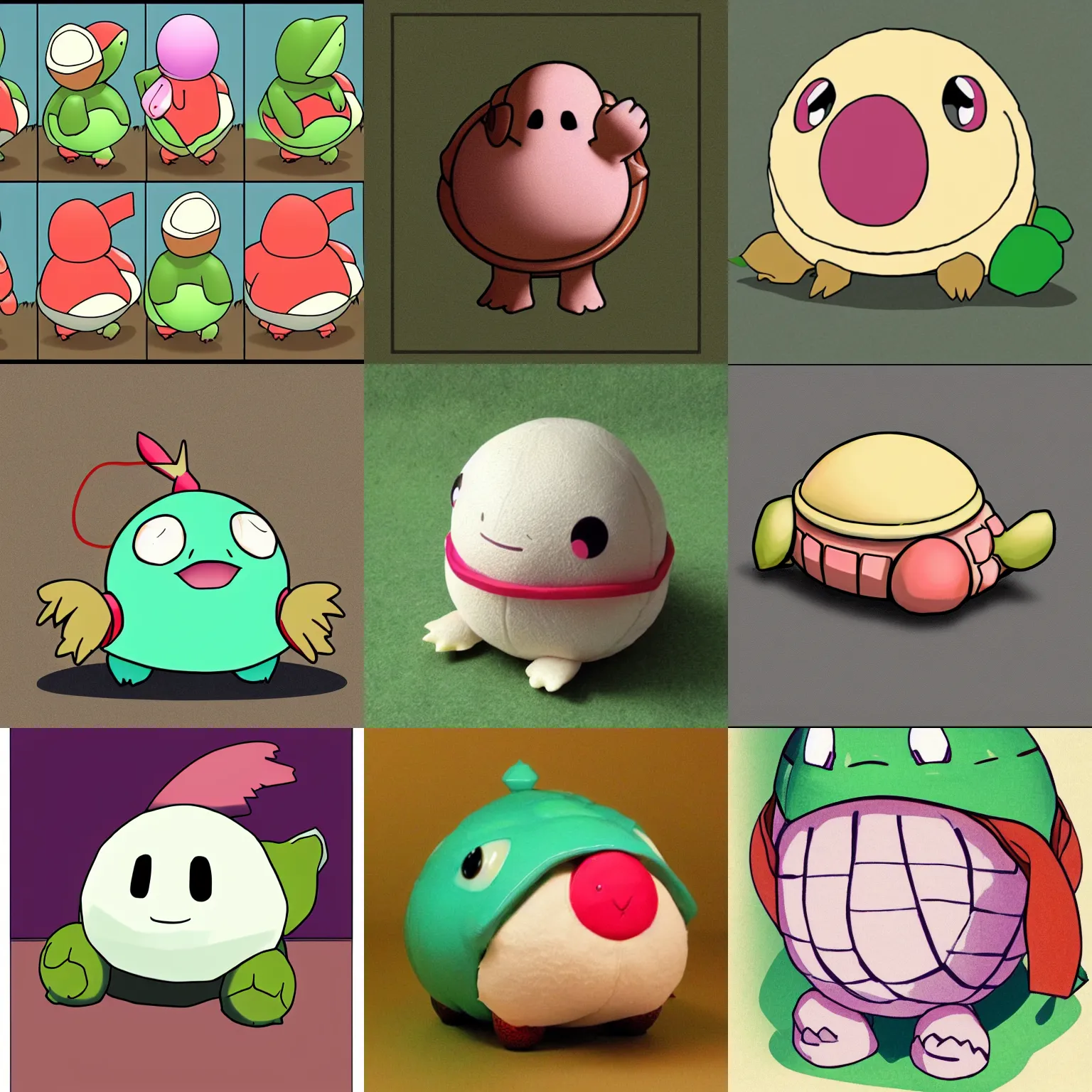 Prompt: Chansey Pokemon as A turtle, the shell is a fondue