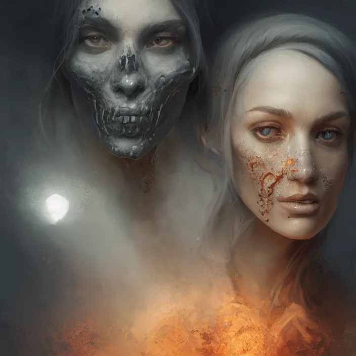 Prompt: digital art of a necromancer made of sand particles and black smoke, hyper realistic portrait full of details, canon eos, zbrush, artstation, by greg rutkowski and tom bagshaw anf marc simonetti