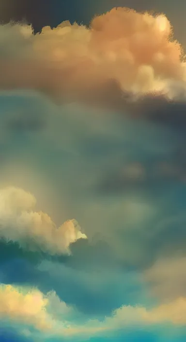 Image similar to 3 layers of sky above each other, smooth, background artwork, digital art, award winning