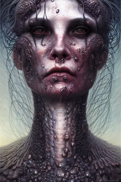 Prompt: close - up gorgeous lilith, the mother of all monsters dusty, destroyer! of worlds, void eyes, raining ash & smoke, fine art masterpiece, highly detailed dino valls wayne barlowe machiej kuciara, dramatic lighting, long shot, wide angle, uhd 8 k, sharp focus