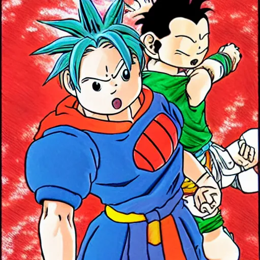 a character design of the anime dragon ball z by akira, Stable Diffusion