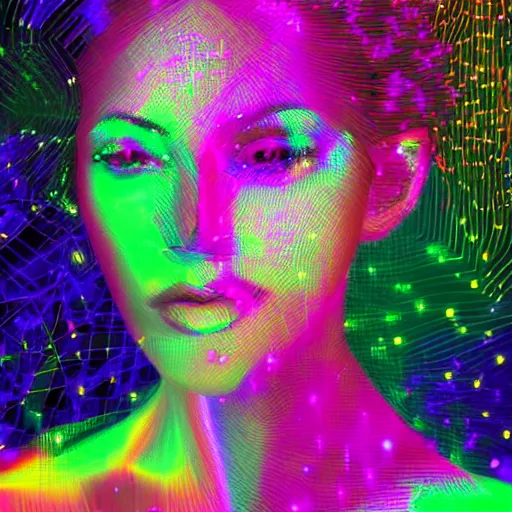 portrait of a woman inspired by data - driven art, | Stable Diffusion ...