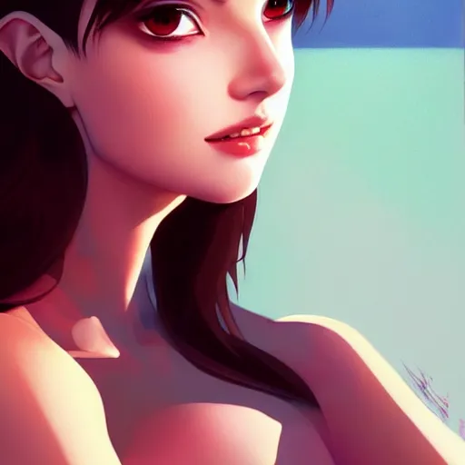 Prompt: a beautiful young kayo shibuya natalie portman alluring gravure model, by akira toriyama and wlop and ilya kuvshinov and artgerm and, aesthetic, gorgeous, stunning, alluring, attractive, artstation, deviantart, pinterest, digital art