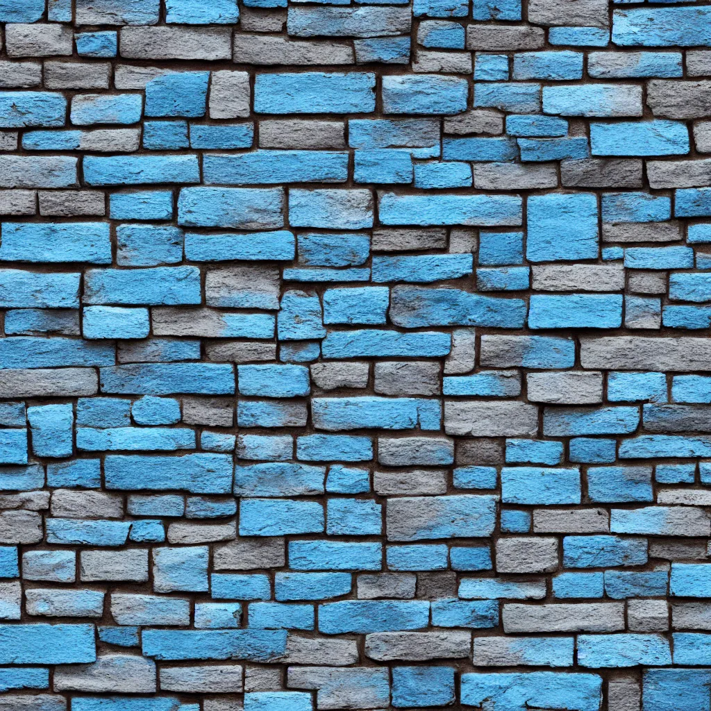 Prompt: blue brick texture, 4k