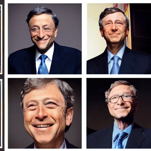 Prompt: hillary clinton, bill gates, george w bush, mario draghi as human lizards, portrait photography by annie leibovitz