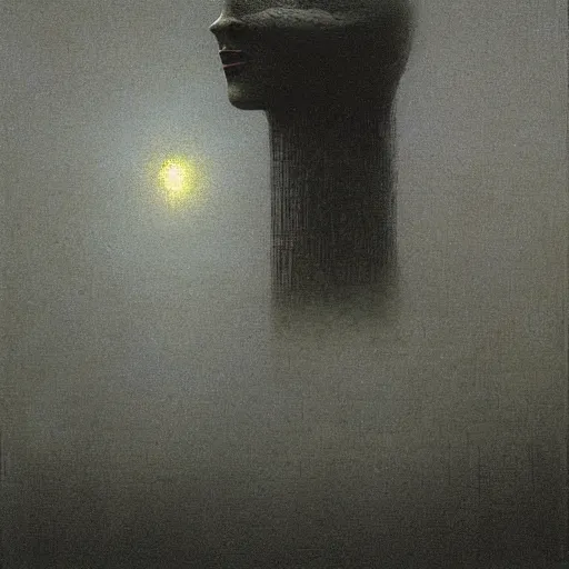 Image similar to warrior of Venus by Beksinski