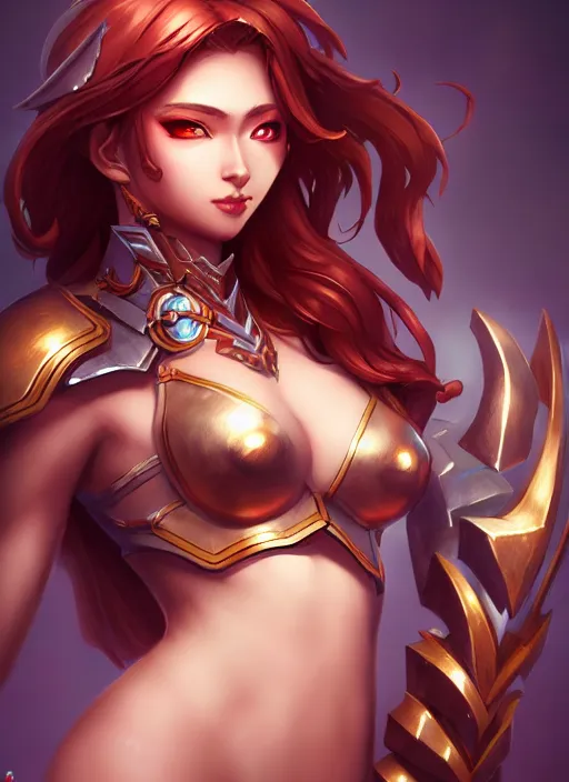 Image similar to sakimi chan, armor, detailed face, dynamic lighting, tony sart, 8 k