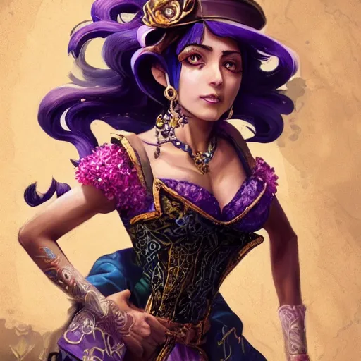 Image similar to photograph of jolyne cujoh, jojo's bizarre adventure live action, fantasy, intricate, elegant, highly detailed, artstation, concept art, matte, sharp focus, illustration, hearthstone, art by artgerm and greg rutkowski