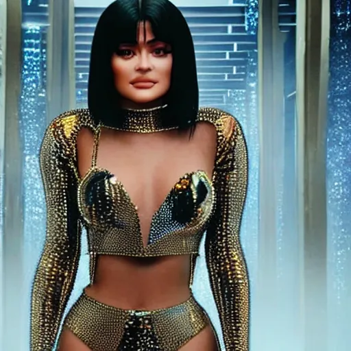 Image similar to still photo of kylie jenner in the fifth element