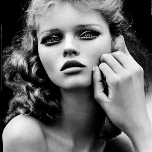 Image similar to very beautiful ukrainian model by terry o'neill