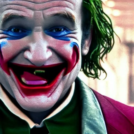 Image similar to Robin Williams as The Joker 8k hdr