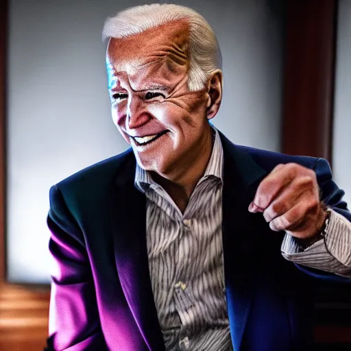 Prompt: joe biden as the joker 4 k