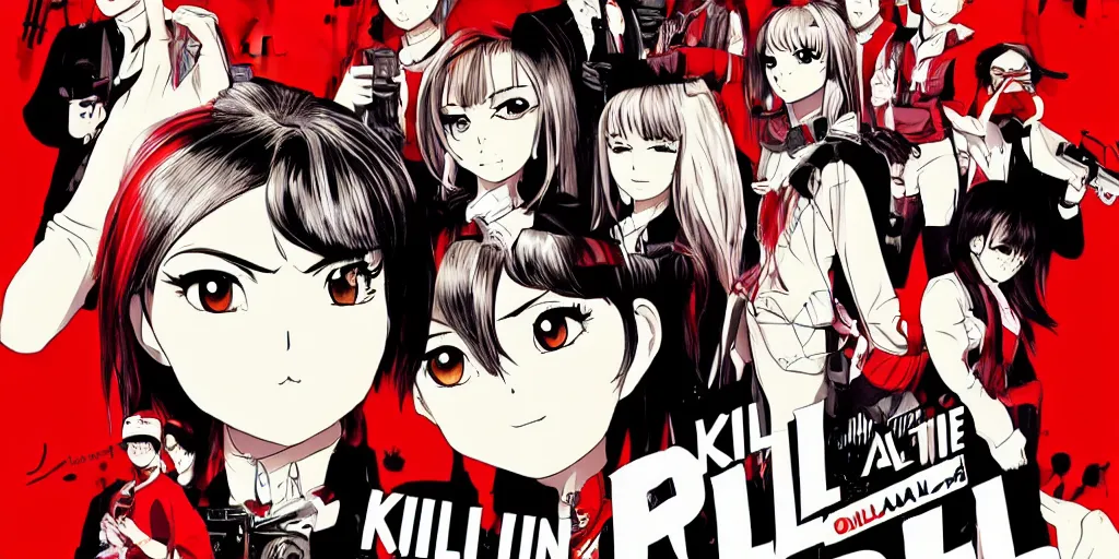 Prompt: kill the bill by quentin tarantino in anime style, cinematic