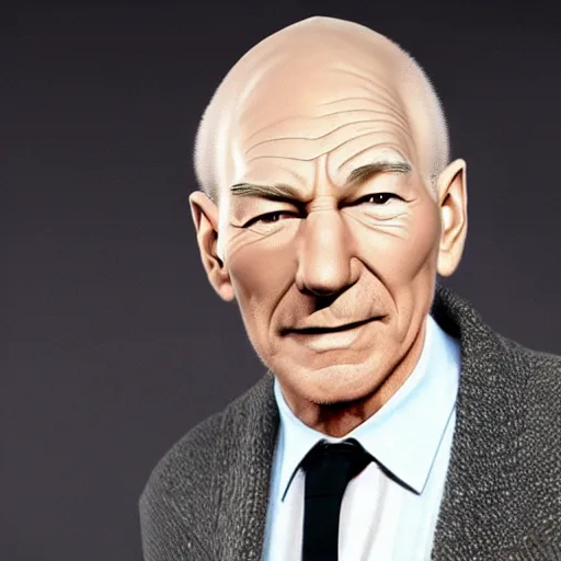 Image similar to patrick stewart mixed with ian mckellen