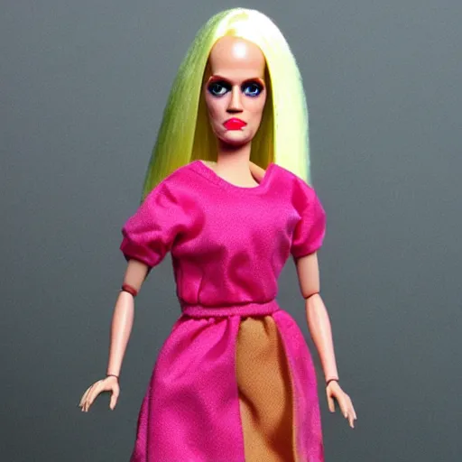 Image similar to genesis p - orridge barbie doll edition