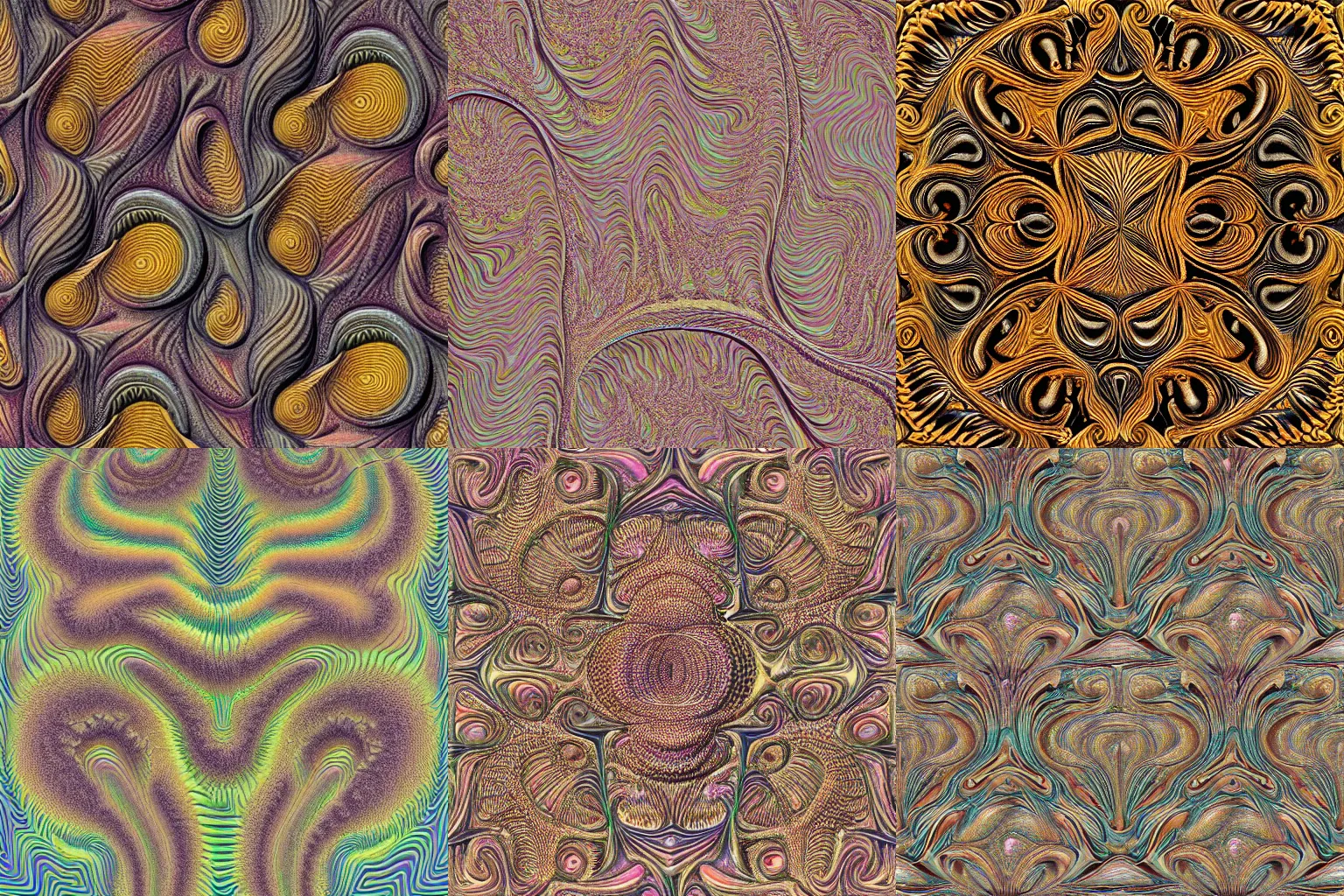 Prompt: 3d embossed bumpy textured maze fractal swirling muted colors, by ernst haeckel