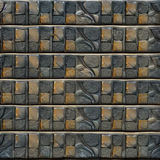 Image similar to stone tile cladding stylized texture, in the style of blizzard entertainment and world of warcraft by michael vicente, unreal engine, 8 k