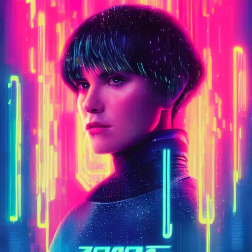 Prompt: portrait of pink hologram joi from blade runner 2 0 4 9