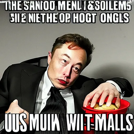 Image similar to meme with elon musk about hotdogs