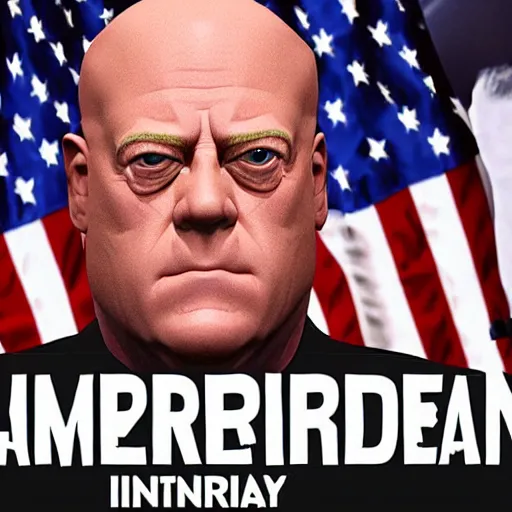 Image similar to Hank Schrader presidential inauguration, ultra intricate, ultra detailed, 8k, cinematic,