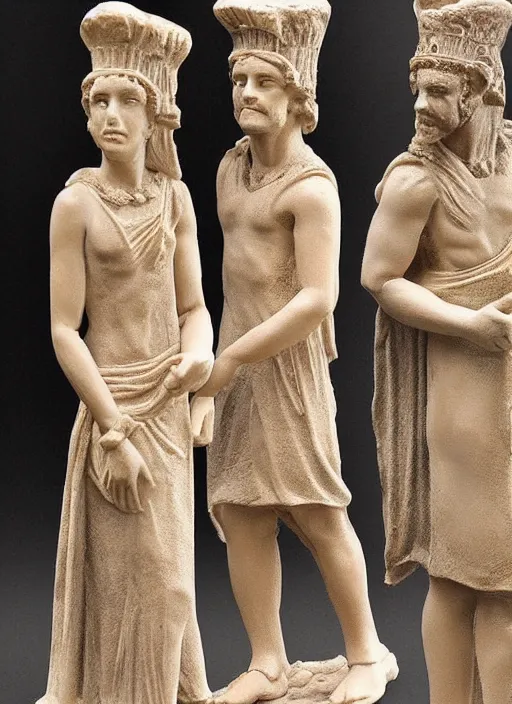 Prompt: Image on the store website, eBay, Full body, 80mm resin figure model of Ancient Roman Citizens