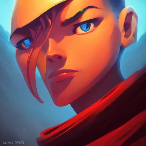 Image similar to face icon stylized minimalist magic : the gathering, loftis, cory behance hd by jesper ejsing, by rhads, makoto shinkai and lois van baarle, ilya kuvshinov, rossdraws global illumination